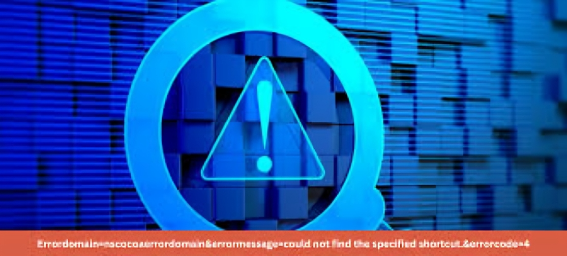 errordomain=nscocoaerrordomain&errormessage=could not find the specified shortcut.&errorcode=4